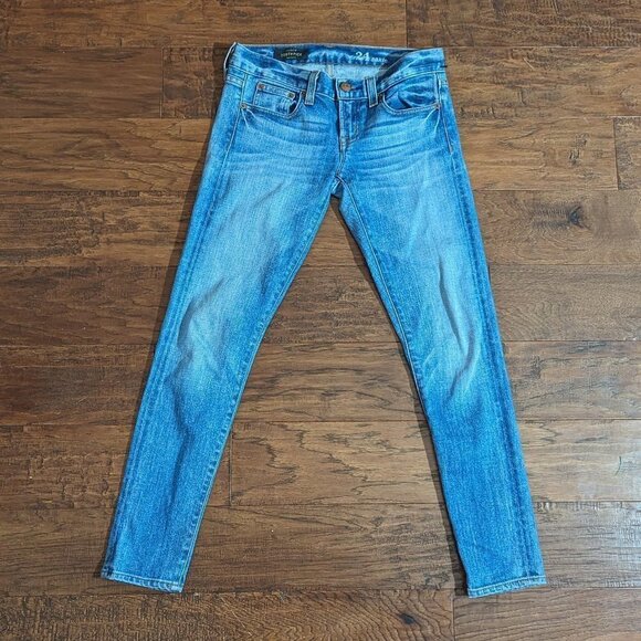 J Crew Toothpick Ankle Jeans 24 - Picture 2 of 8